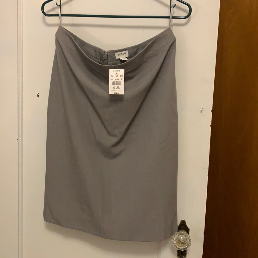 J Crew Gray Skirt Pencil - 8